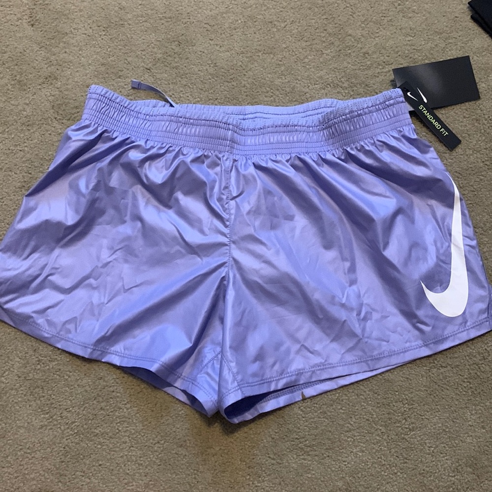 lavender woman’s nike running shorts